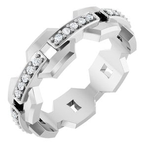 Platinum 1/5 CTW Lab-Grown Diamond Band