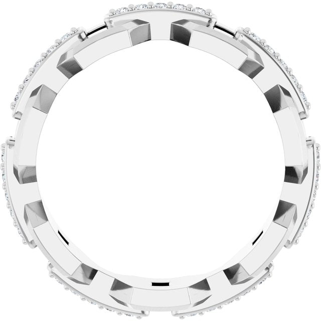 Platinum 1/5 CTW Lab-Grown Diamond Band