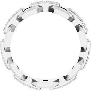 Platinum 1/5 CTW Lab-Grown Diamond Band