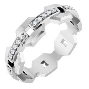 Platinum 1/5 CTW Lab-Grown Diamond Band