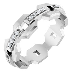 Platinum 1/5 CTW Lab-Grown Diamond Band