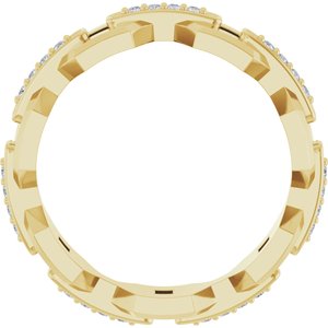 14K Yellow 1/5 CTW Lab-Grown Diamond Band