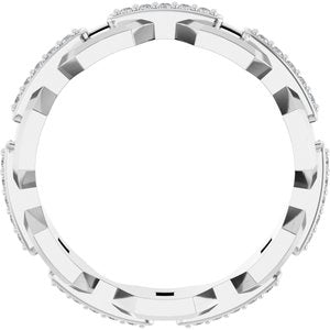 Platinum 1/5 CTW Lab-Grown Diamond Band