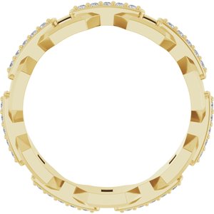14K Yellow 1/5 CTW Lab-Grown Diamond Band