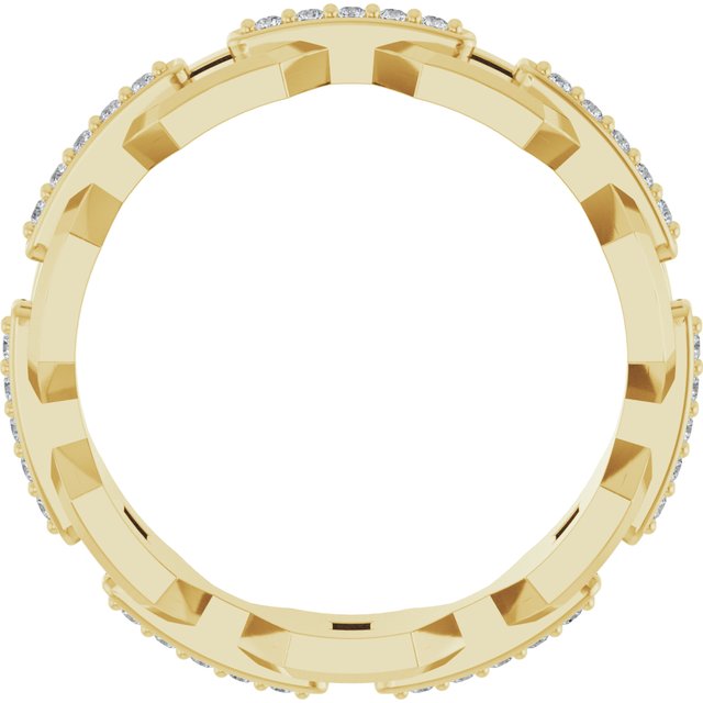 14K Yellow 1/5 CTW Lab-Grown Diamond Band