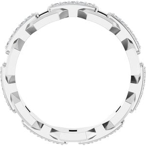 Platinum 1/5 CTW Lab-Grown Diamond Band
