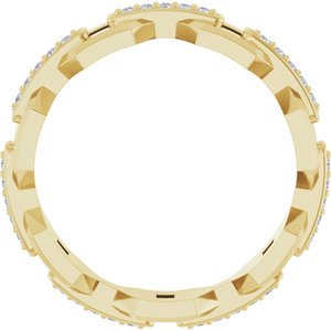 14K Yellow 1/5 CTW Lab-Grown Diamond Band