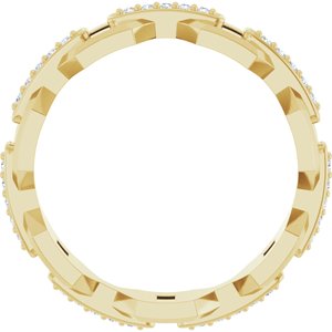14K Yellow 1/5 CTW Lab-Grown Diamond Band