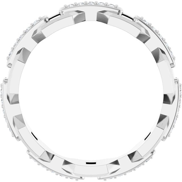 Platinum 1/5 CTW Lab-Grown Diamond Band