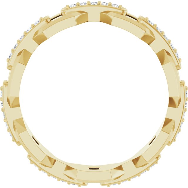 14K Yellow 1/5 CTW Lab-Grown Diamond Band