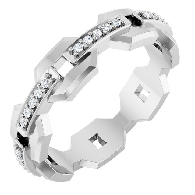 Platinum 1/5 CTW Lab-Grown Diamond Band