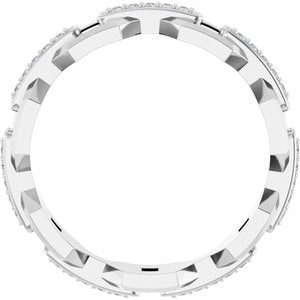 Platinum 1/5 CTW Lab-Grown Diamond Band