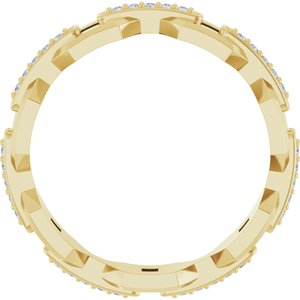 14K Yellow 1/5 CTW Lab-Grown Diamond Band