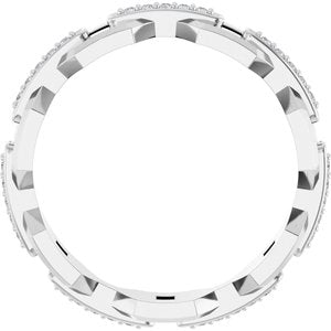 Platinum 1/5 CTW Lab-Grown Diamond Band