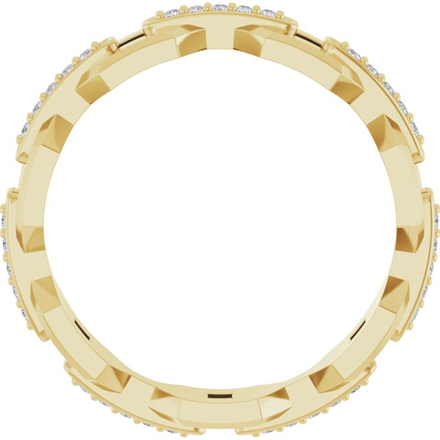 14K Yellow 1/5 CTW Lab-Grown Diamond Band