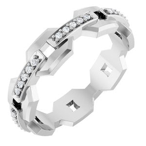 Platinum 1/5 CTW Lab-Grown Diamond Band