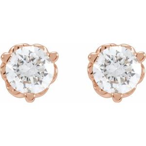 Round 1/5 CTW Lab-Grown Diamond Infinity-Inspired Earrings