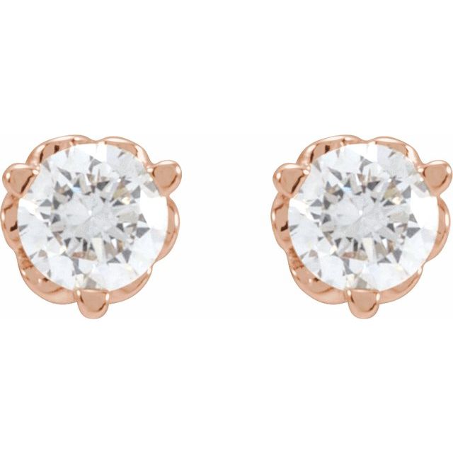 Round 1/5 CTW Lab-Grown Diamond Infinity-Inspired Earrings