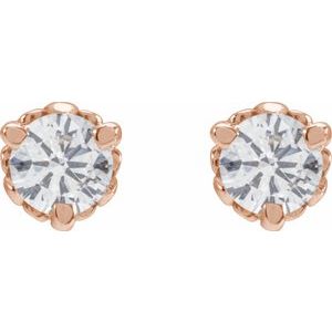 Round 1/2 CTW Lab-Grown Diamond Infinity-Inspired Earrings