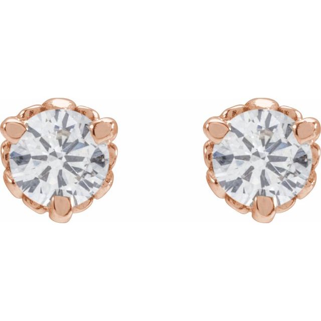 Round 1/2 CTW Lab-Grown Diamond Infinity-Inspired Earrings
