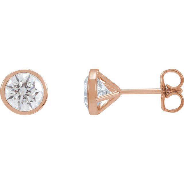 14K Rose 1 3/4 CTW Lab-Grown Diamond Cocktail-Style Earrings