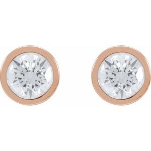 14K Rose 1 1/5 CTW Lab-Grown Diamond Cocktail-Style Earrings