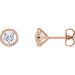 14K Rose 1 1/5 CTW Lab-Grown Diamond Cocktail-Style Earrings