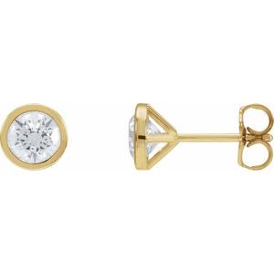 14K Yellow 1 1/5 CTW Lab-Grown Diamond Cocktail-Style Earrings