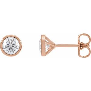 14K Rose 3/4 CTW Lab-Grown Diamond Cocktail-Style Earrings