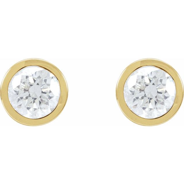 14K Yellow 1 1/2 CTW Lab-Grown Diamond Cocktail-Style Earrings