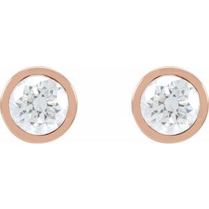 14K Rose 1 1/2 CTW Lab-Grown Diamond Cocktail-Style Earrings