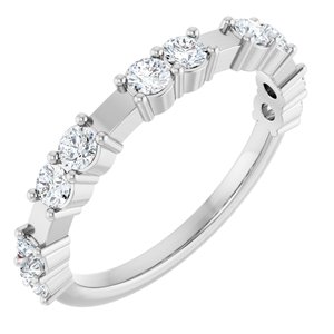 Platinum 5/8 CTW Lab-Grown Diamond Anniversary Band
