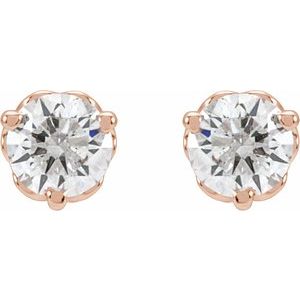Round 1/3 CTW Lab-Grown Diamond Infinity-Inspired Earrings