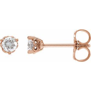 Round 1/5 CTW Lab-Grown Diamond Infinity-Inspired Earrings