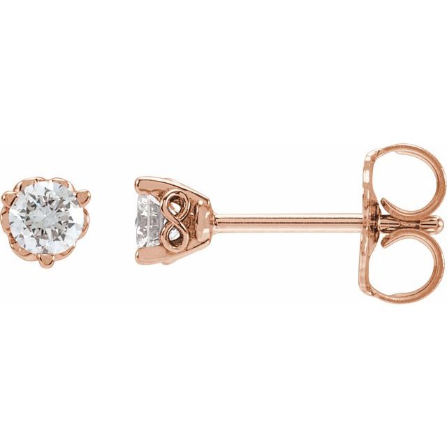 Round 1/5 CTW Lab-Grown Diamond Infinity-Inspired Earrings