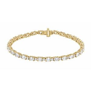 14K Yellow 5 1/2 CTW Lab-Grown Diamond Line 7" Bracelet