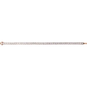 14K Rose 10 1/2 CTW Lab-Grown Diamond Line 7" Bracelet