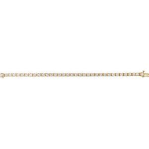 14K Yellow 7 CTW Lab-Grown Diamond Link 7 1/4" Bracelet