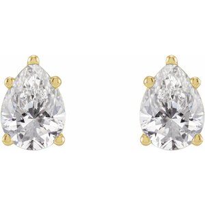 14K Yellow 1 CTW Lab-Grown Diamond Earrings