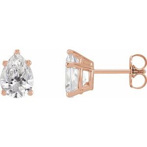 14K Rose 5/8 CTW Lab-Grown Diamond Earrings