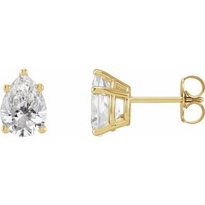14K Yellow 5/8 CTW Lab-Grown Diamond Earrings