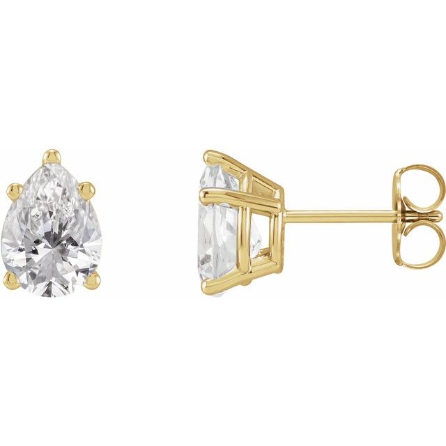 14K Yellow 5/8 CTW Lab-Grown Diamond Earrings