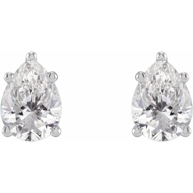 14K White 5/8 CTW Lab-Grown Diamond Earrings