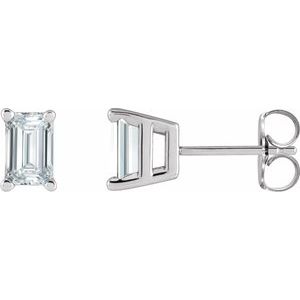 14K White 5/8 CTW Lab-Grown Diamond Earrings