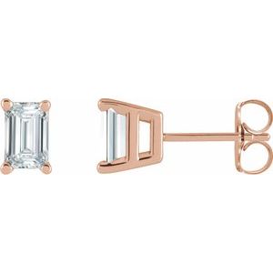 14K Rose 1 1/2 CTW Lab-Grown Diamond Earrings