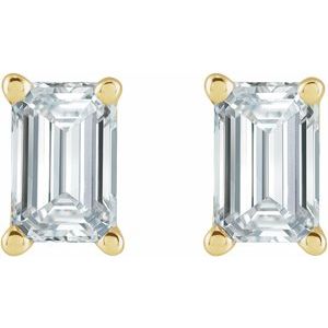 14K Yellow 5/8 CTW Lab-Grown Diamond Earrings