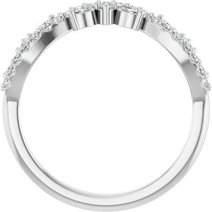 Platinum 1/3 CTW Lab-Grown Diamond Anniversary Band