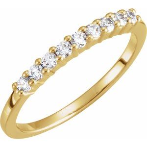 14K Yellow 1 1/4 CTW Lab-Grown Diamond Anniversary Band