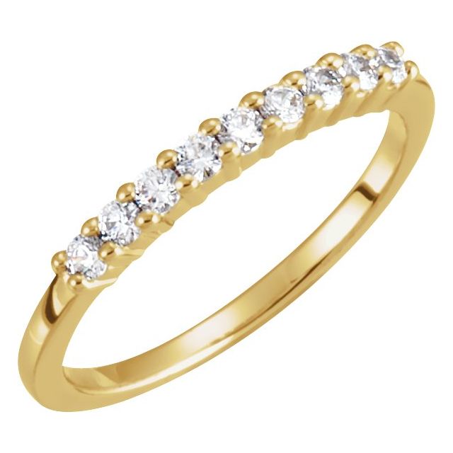 14K Yellow 1 1/4 CTW Lab-Grown Diamond Anniversary Band