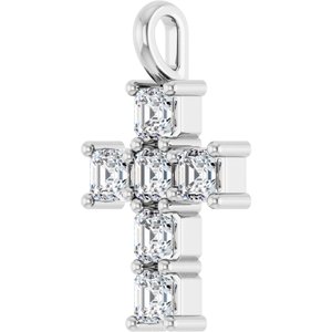 Platinum 1 CTW Lab-Grown Diamond Pendant